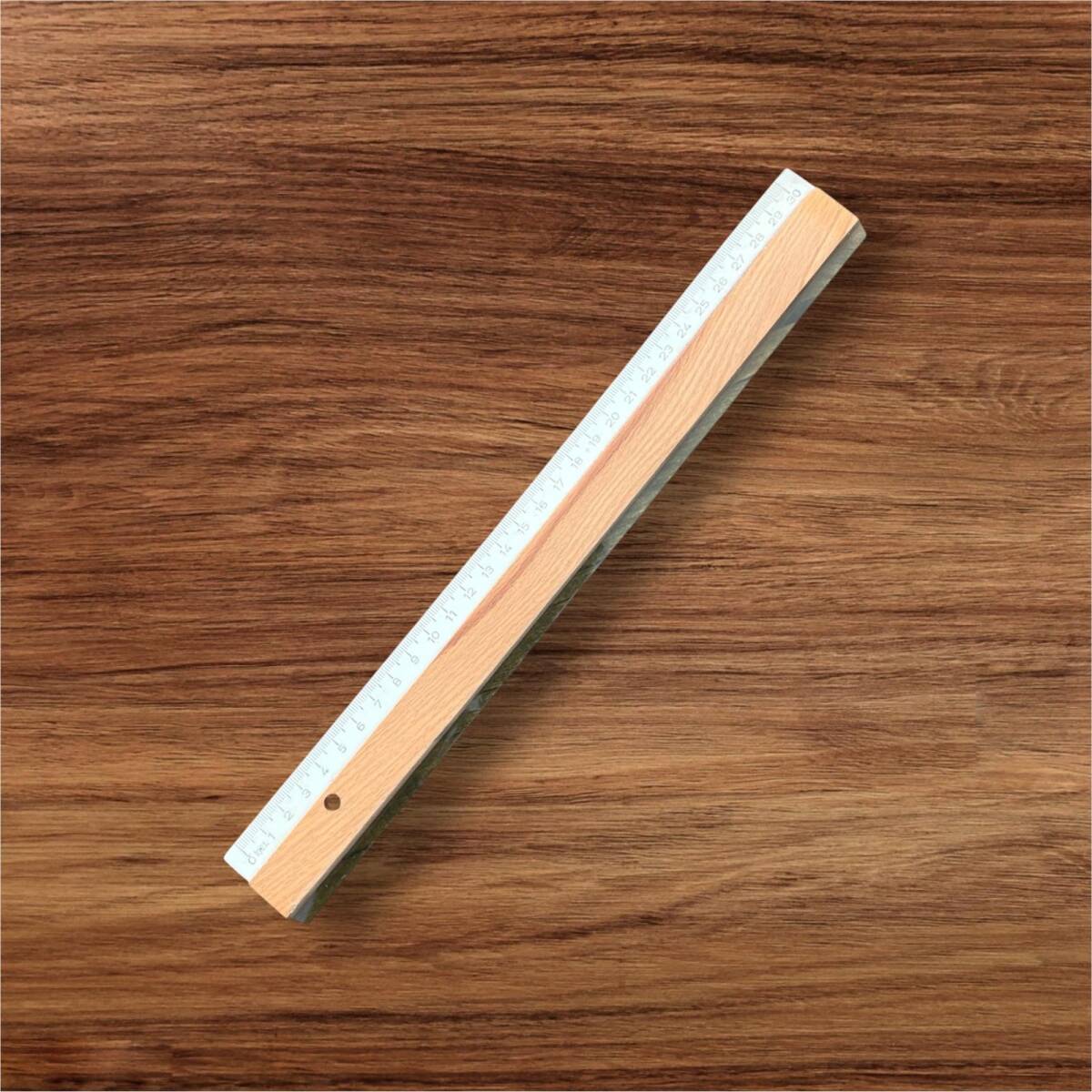 Vintage İşel Ahşap Cetvel 30cm AOB8585 - 4