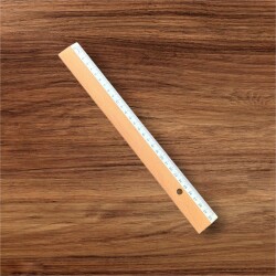 Vintage Işık Ahşap Cetvel 30cm AOB8584 - 2