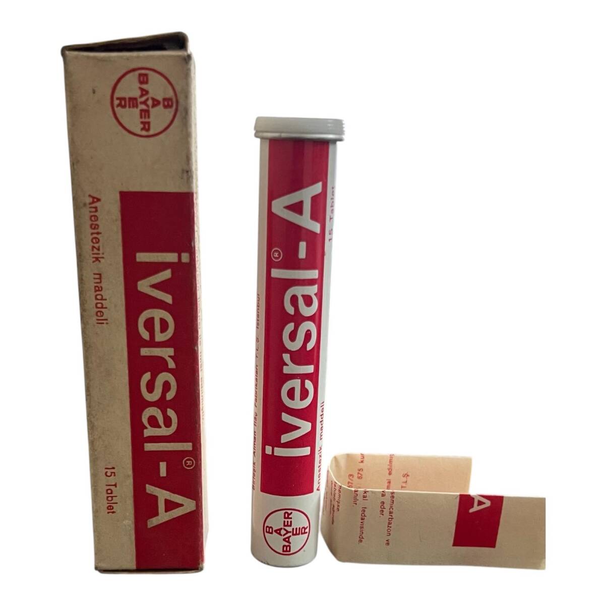 Vintage İversal-A İlaç Kutusunda Koleksiyonluk Tüketilmez MDL456 - 1