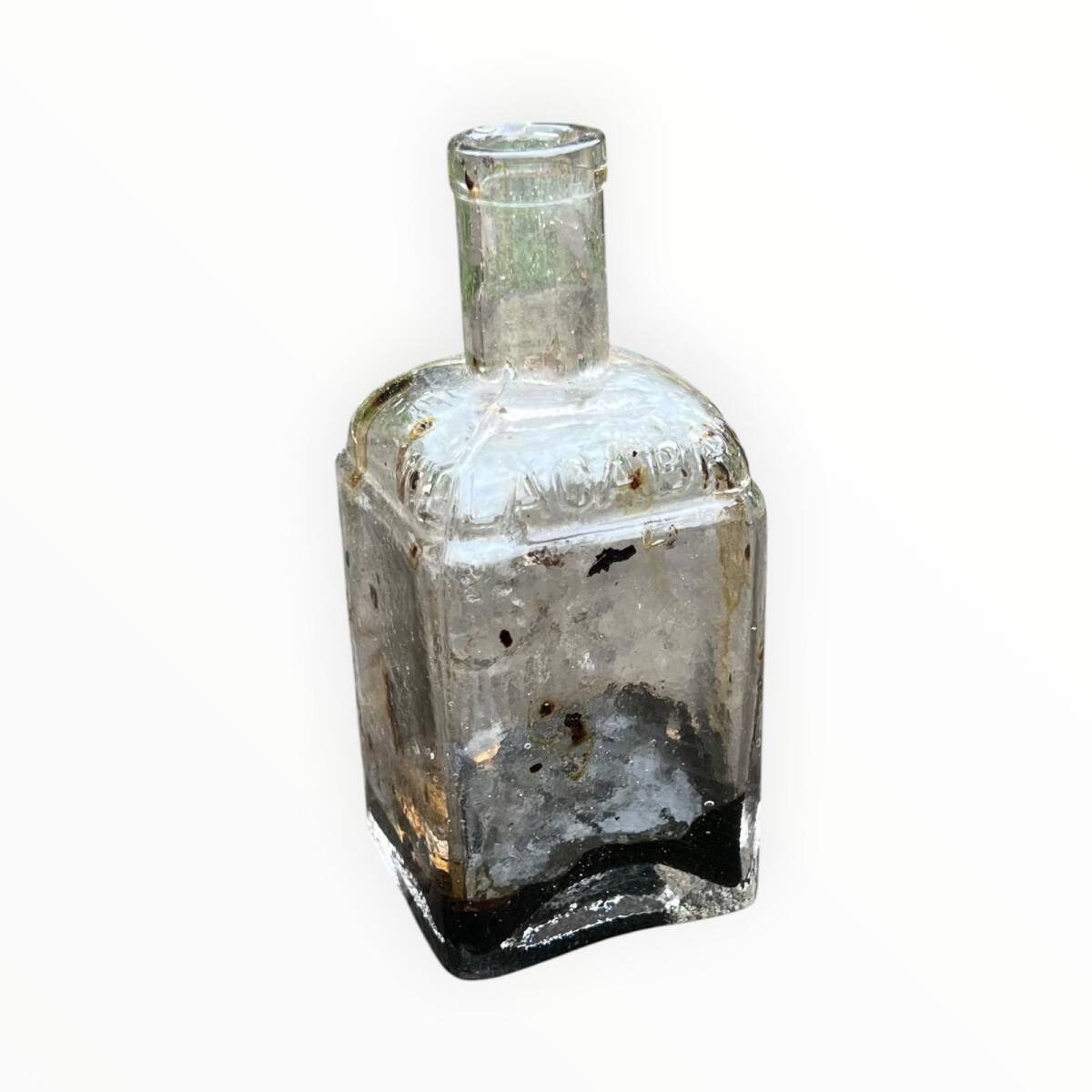 Vintage Kabartma Yazılı İlaç Şişesi AOB7559 - 1