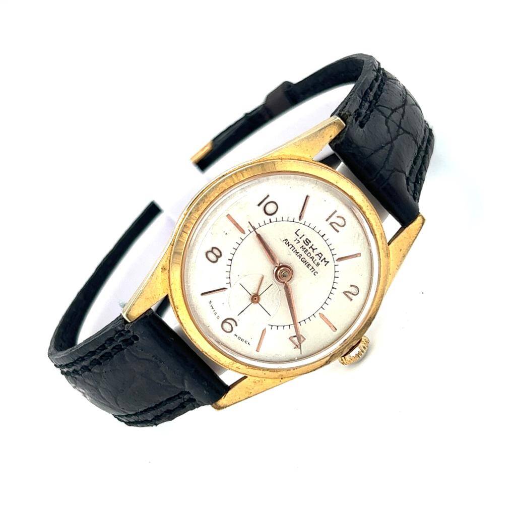 Vintage LISKAM İsviçre Kurmalı Unisex Kol Saati SAA013 #1.30 - 1