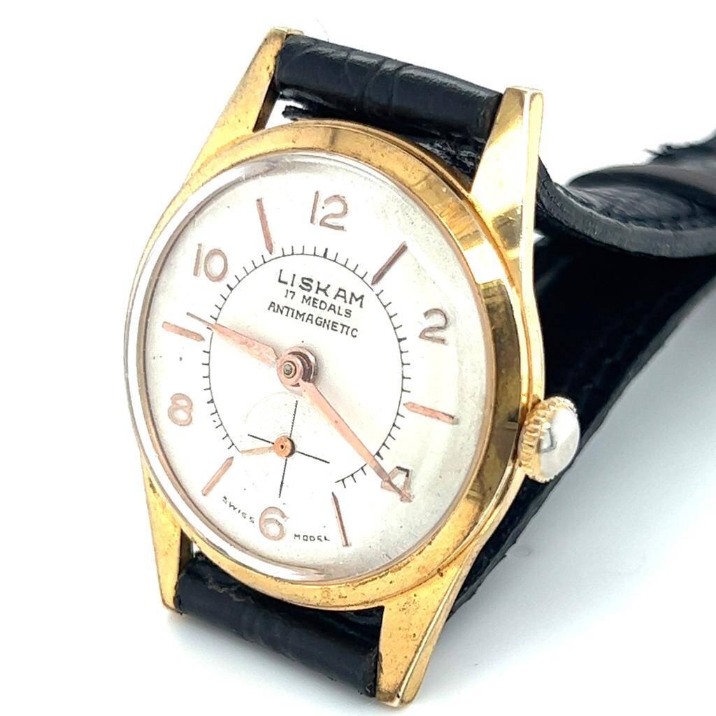 Vintage LISKAM İsviçre Kurmalı Unisex Kol Saati SAA013 - 4
