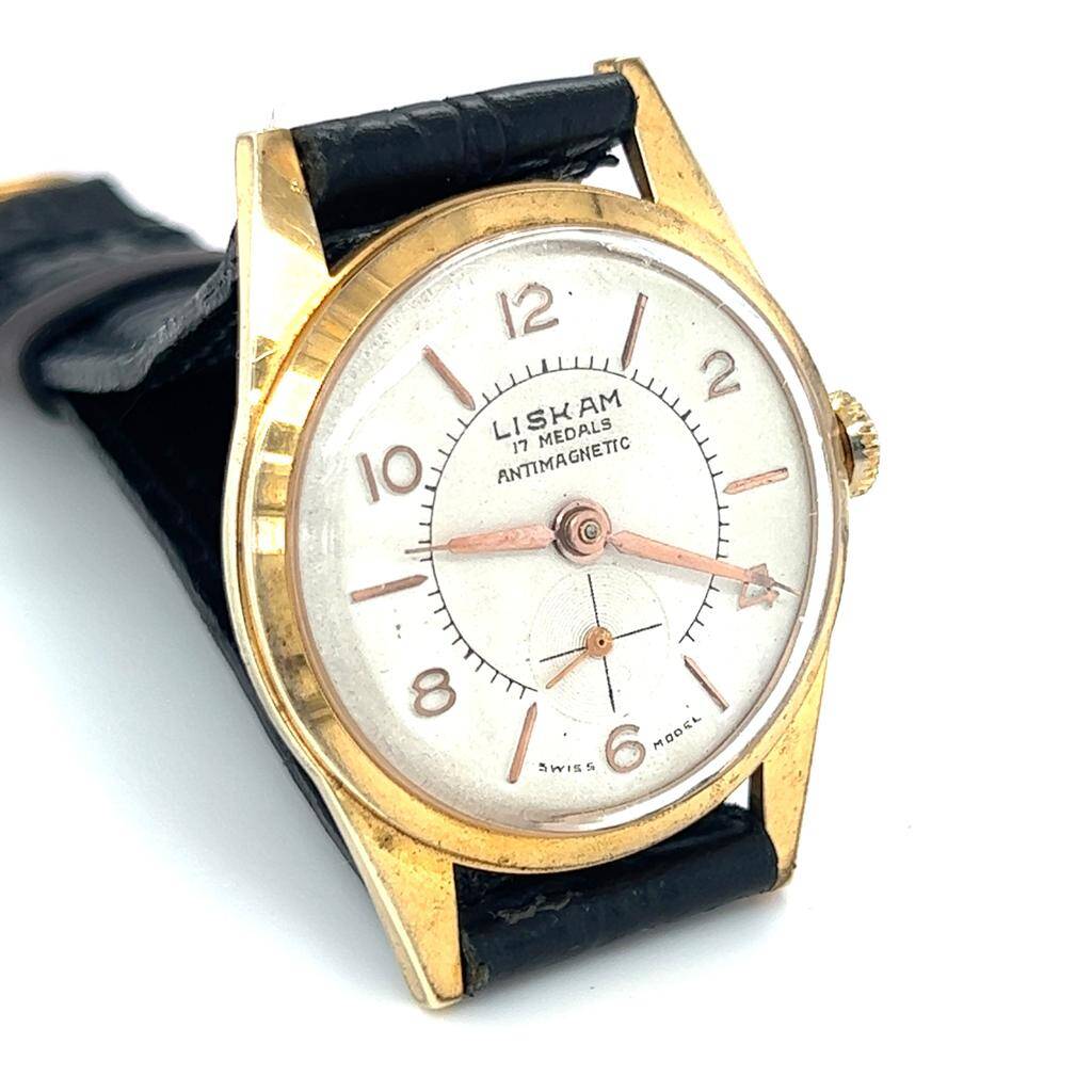 Vintage LISKAM İsviçre Kurmalı Unisex Kol Saati SAA013 - 2