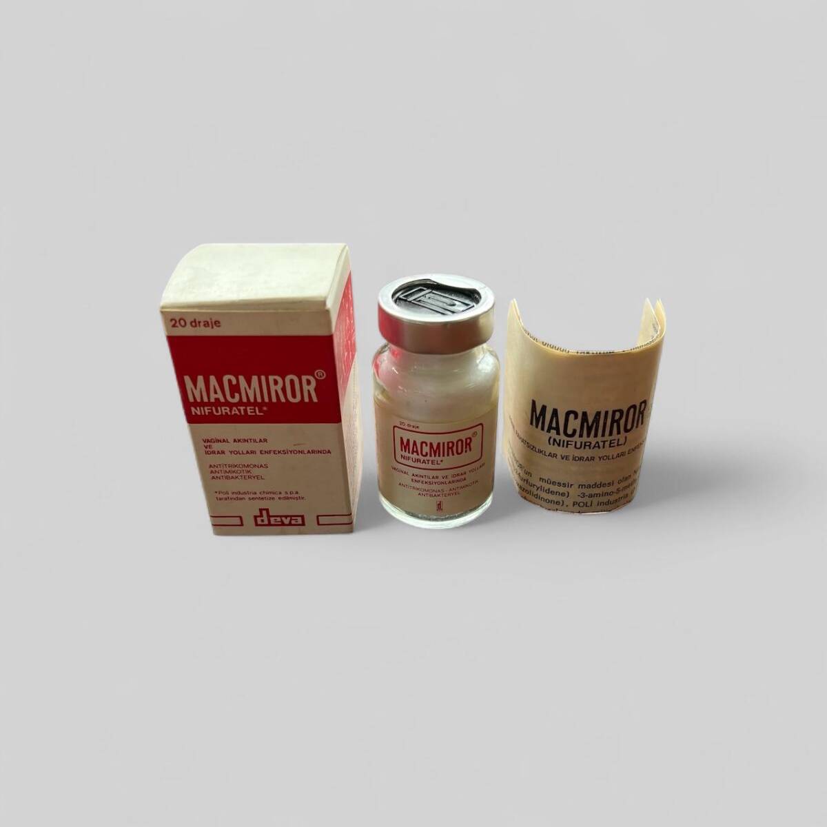 Vintage Macmıror İlaç Kutusunda Koleksiyonluk Tüketilmez MDL320 - 1