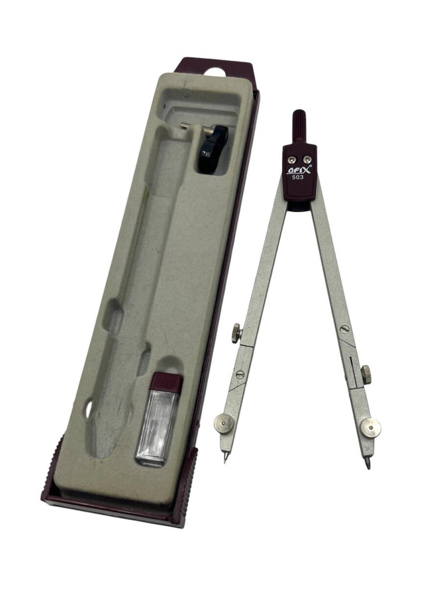 Vintage Ofix Tek Kırmalı Trilinli Pergel Seti AOB4223 (N) - 1