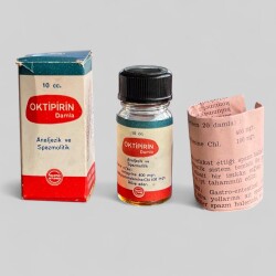 Vintage Oktipirin İlaç Kutusunda Koleksiyonluk Tüketilmez MDL334 - Gökçekoleksiyon
