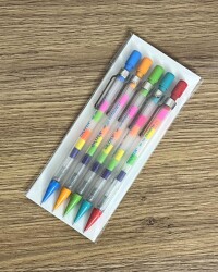 Vintage Okypen 0,5 Beş Adet Farklı Renk Uçlu Kalem Lotu AOB4913 - 2