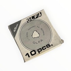 Vintage OLFA RB45-10 45mm (Rotary) Döner Maket Bıçağı 10 'lu Paket AOB8785 - 1
