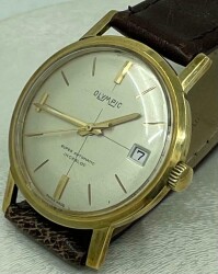 Vintage OLYMPIC Super Automatıc 14 Ayar Altın Erkek Kol Saati SAA149 - 3