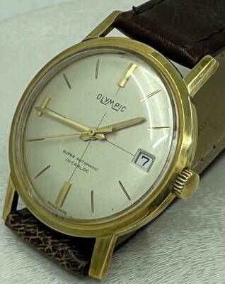 Vintage OLYMPIC Super Automatıc 14 Ayar Altın Erkek Kol Saati SAA149 #20 - 3