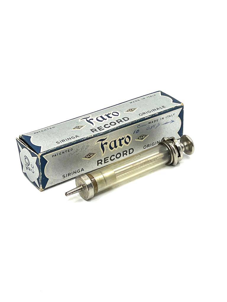 Vintage Faro Record 10cc Kullanılmamış Cam Enjektör MDL231 (N) - 1