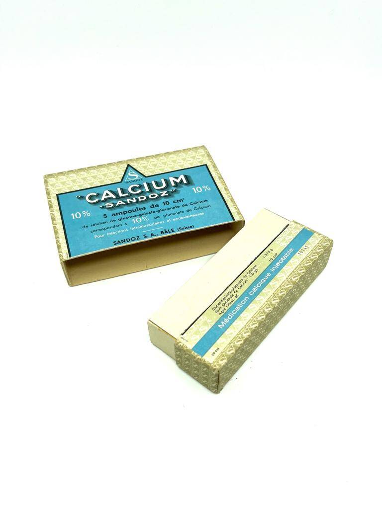 Vintage Calcıum Sandoz Ampul İlaç Kutusu MDL239 (N) - 2
