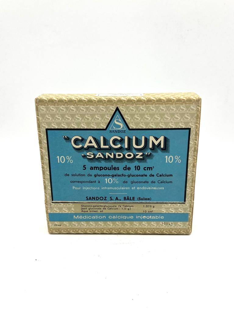 Vintage Calcıum Sandoz Ampul İlaç Kutusu MDL239 (N) - 1