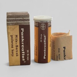 Vintage Pankreofilat İlaç Kutusunda Koleksiyonluk Tüketilmez MDL451 - Gökçekoleksiyon