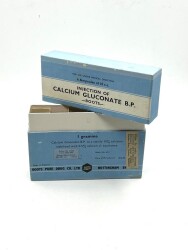 Vintage Calcıum Gluconate B.P 1949 İlaç Kutusu MDL160 (N) - 1