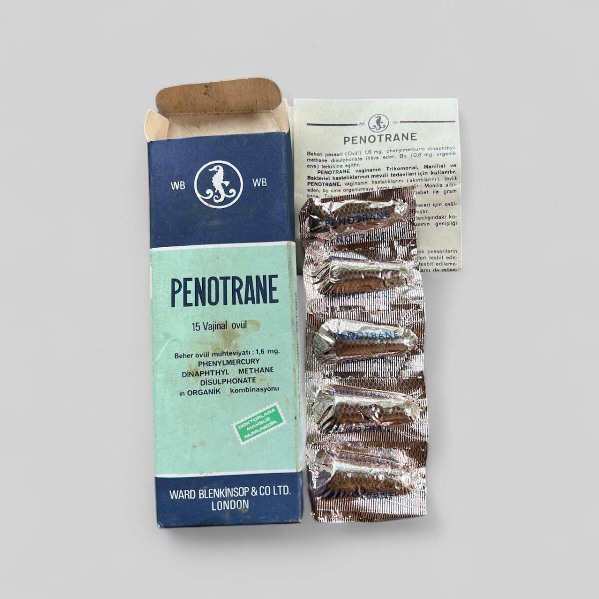 Vintage Penotranel İlaç Kutusunda Koleksiyonluk Tüketilmez MDL309 - 1
