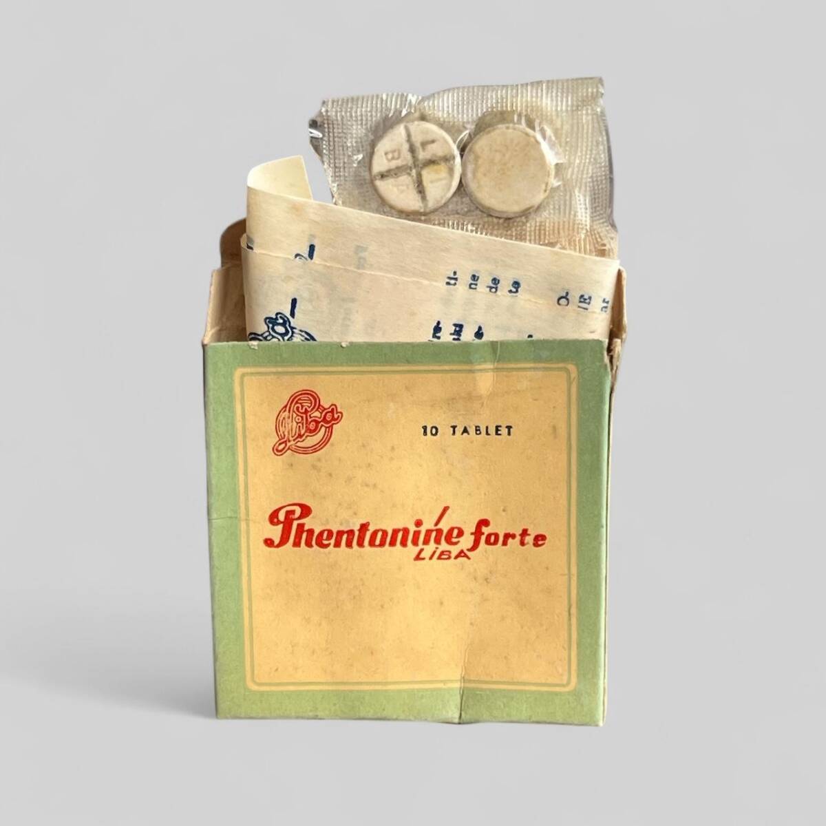 Vintage Phentonine Forte İlaç Kutusunda Koleksiyonluk Tüketilmez MDL350 - 1