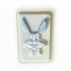 Vintage Plastik Oyuncak Çizgi Filim Karekteri BUGS BUNNY Oyuncak Alçı Kalıp AOB8791 - 2