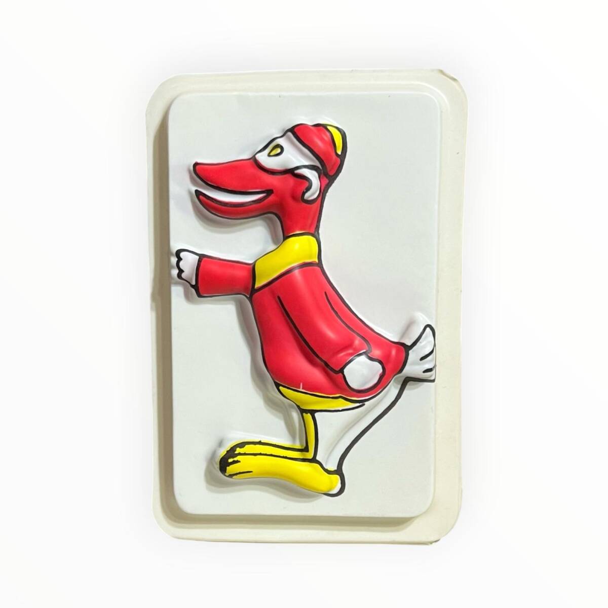 Vintage Plastik Oyuncak Çizgi Filim Karekteri Şapkalı Ördek Oyuncak Alçı Kalıp AOB8789 - 1