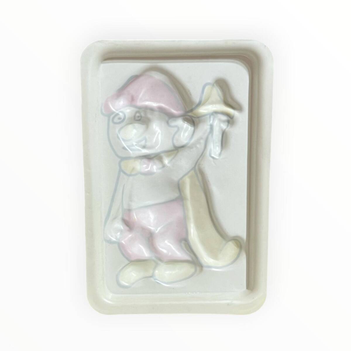 Vintage Plastik Oyuncak Pelerinli Palyaço Oyuncak Alçı Kalıp AOB8792 - 2