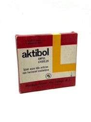 Vintage Aktibol Ampul 1972 İlaç Kutusu MDL164 - Gökçekoleksiyon