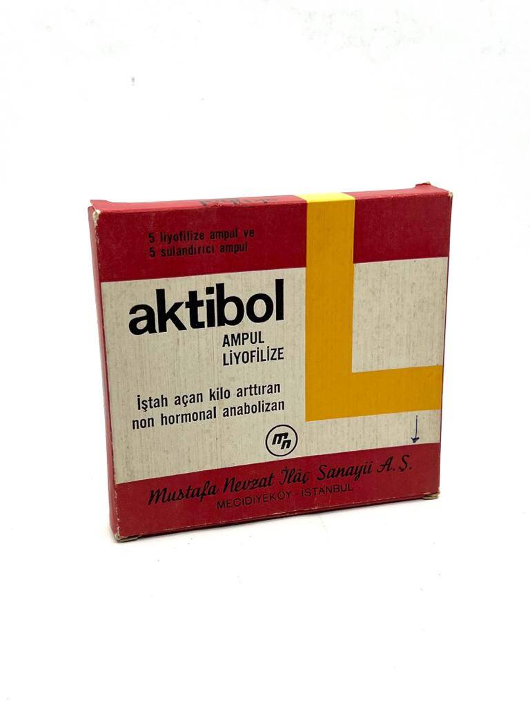 Vintage Aktibol Ampul 1972 İlaç Kutusu MDL164 - 1