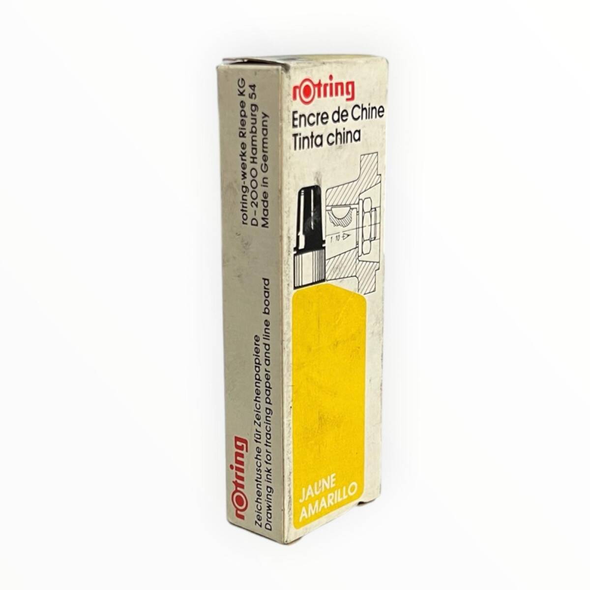 Vintage rOtring Teknik Çizim ve Rapido Mürekkebi ''Sarı'' AOB8732 - 2