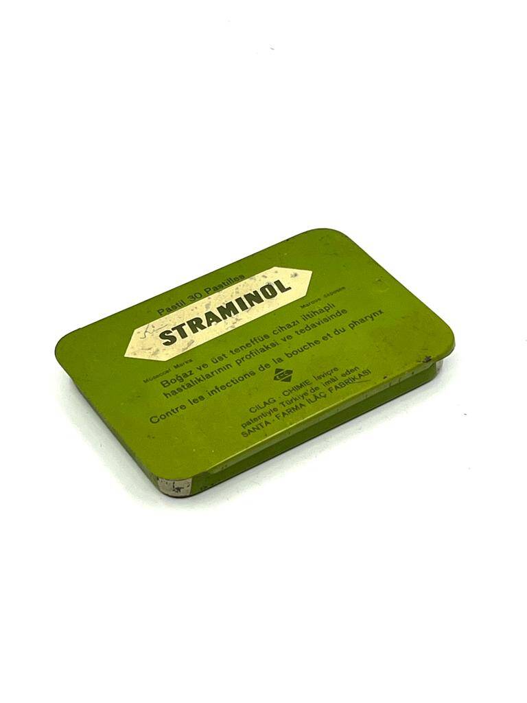 Vintage Stramınol Teneke İlaç Kutusu MDL107 (N) - 1