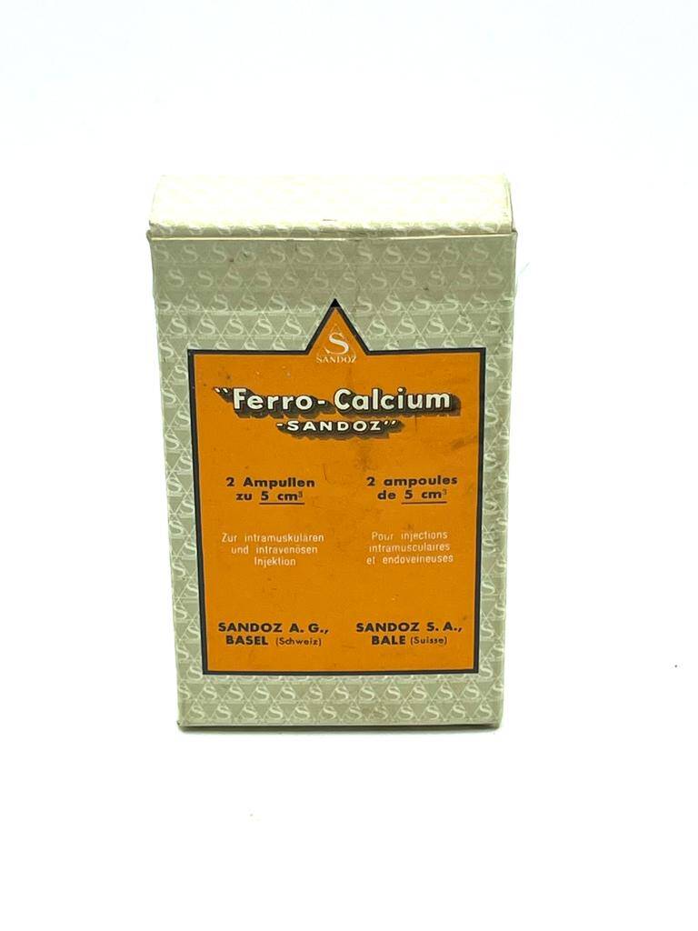 Vintage Ferro Calcium Sandoz İlaç Kutusu MDL245 (N) - 1