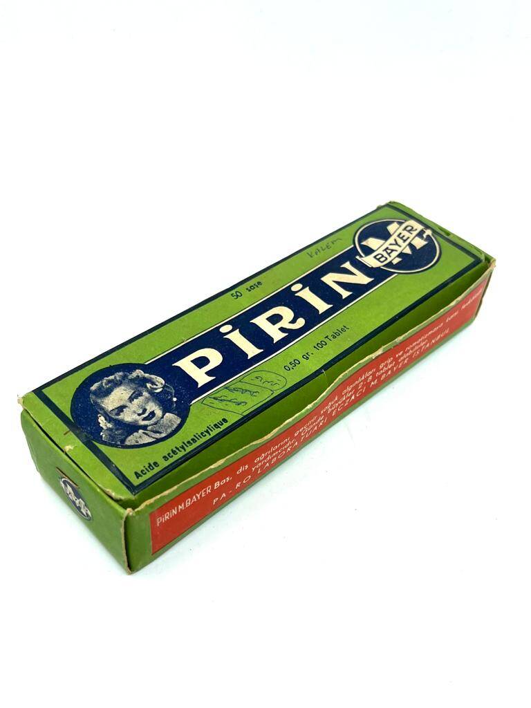 Vintage Pirin Bayer 1947 İlaç Kutusu MDL170 - 1