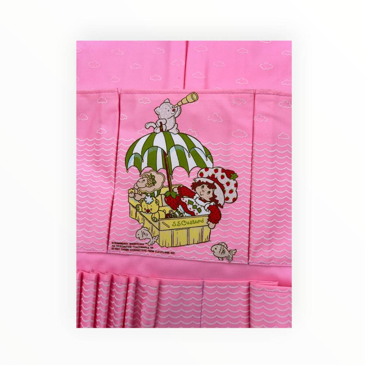 Vintage Sevimli Strawberry Shortcake Çizgi Filim Karakterli Öğrenci Çocuk Çantası Katlanabilir AOB8645 - 4
