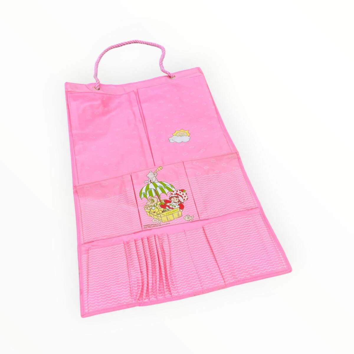 Vintage Sevimli Strawberry Shortcake Çizgi Filim Karakterli Öğrenci Çocuk Çantası Katlanabilir AOB8645 - 1
