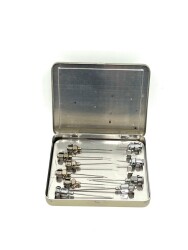 Vintage Hypodermıc-Needles Teneke Kutu Şırınga MDL233 - 2