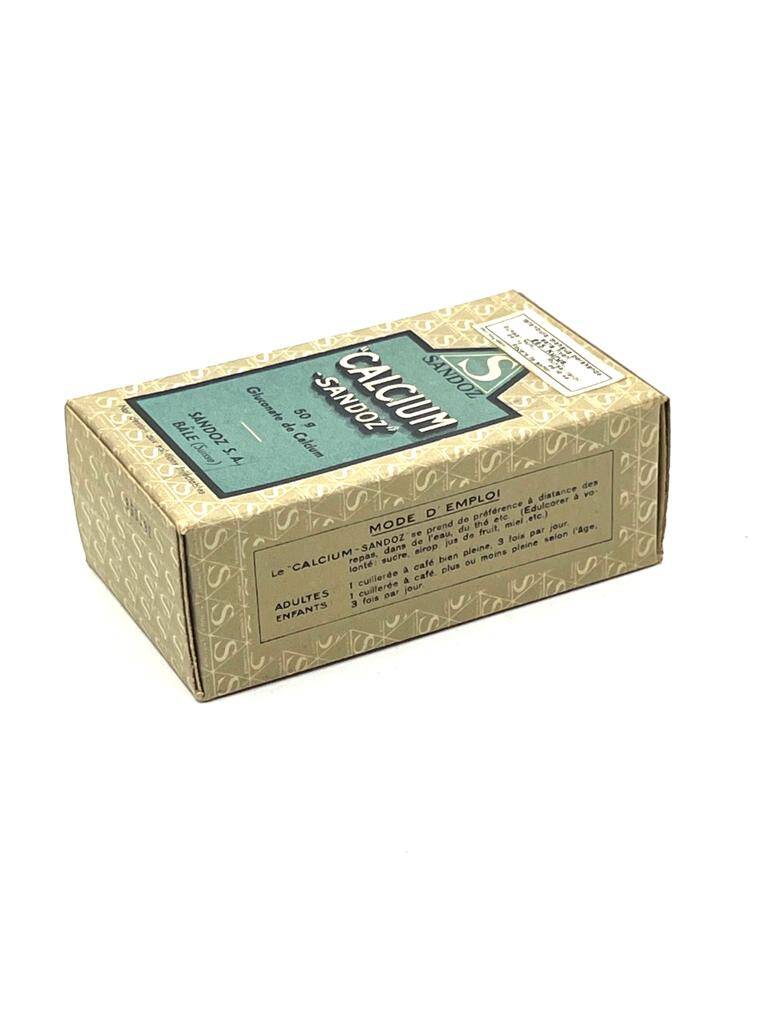 Vintage Sandoz Calcıum Kullanılmamış İlaç Kutusu MDL103 (N) - 3