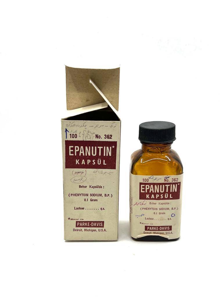 Vintage Epanutın Kapsül 1968 İlaç Kutusu MDL136 (N) - 1