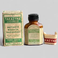 Vintage Takazyma İlaç Kutusunda Koleksiyonluk Tüketilmez MDL333 - Gökçekoleksiyon