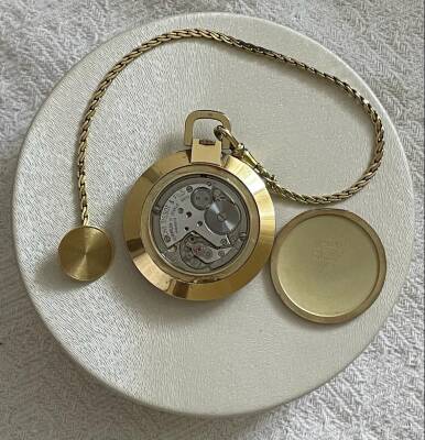 Vintage TISSOT 14 Ayar Altın Kurmalı ve 14 Ayar Zincirli Cep Saati SAA090 - 2