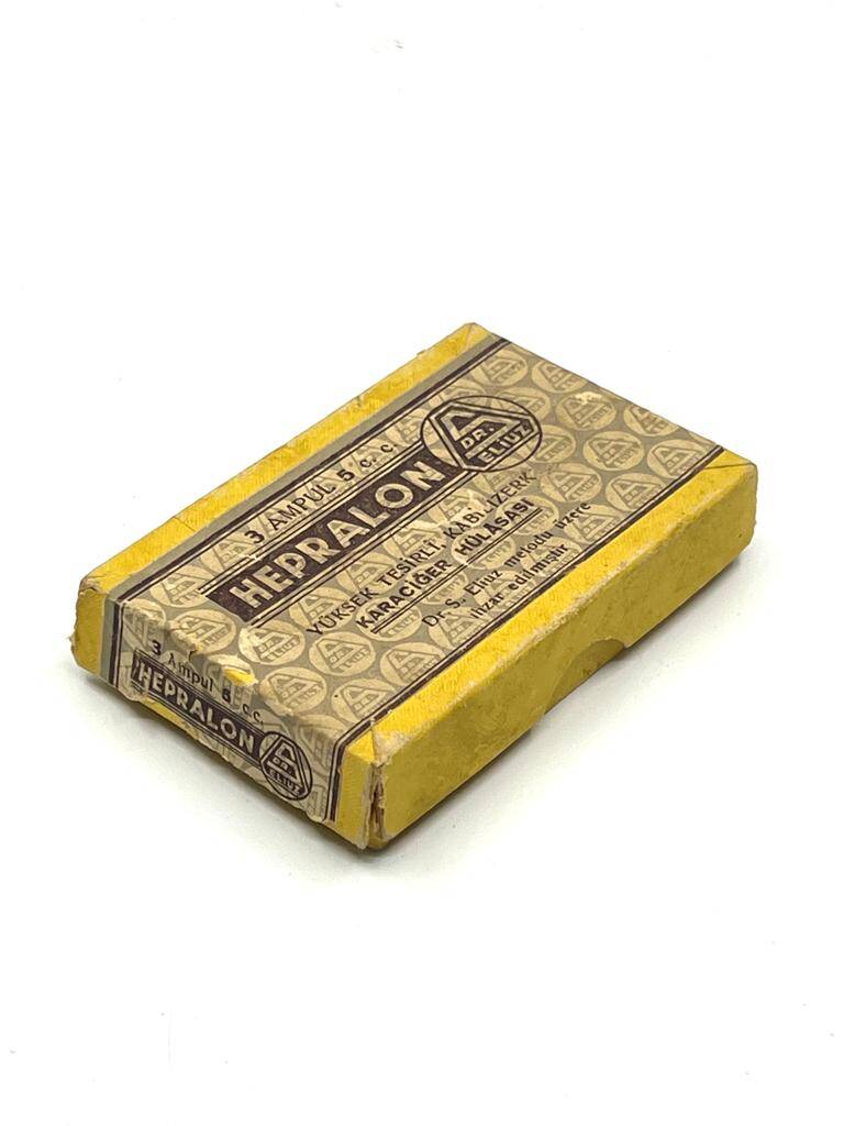 Vintage Hepralon Dr Eluz 1942 Karton İlaç Kutusu MDL152 (N) - 1
