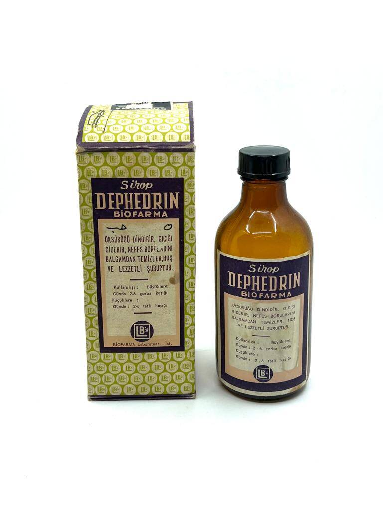 Vintage Dephedrın Biofarma 1946 İlaç Kutusu MDL143 (N) - 1
