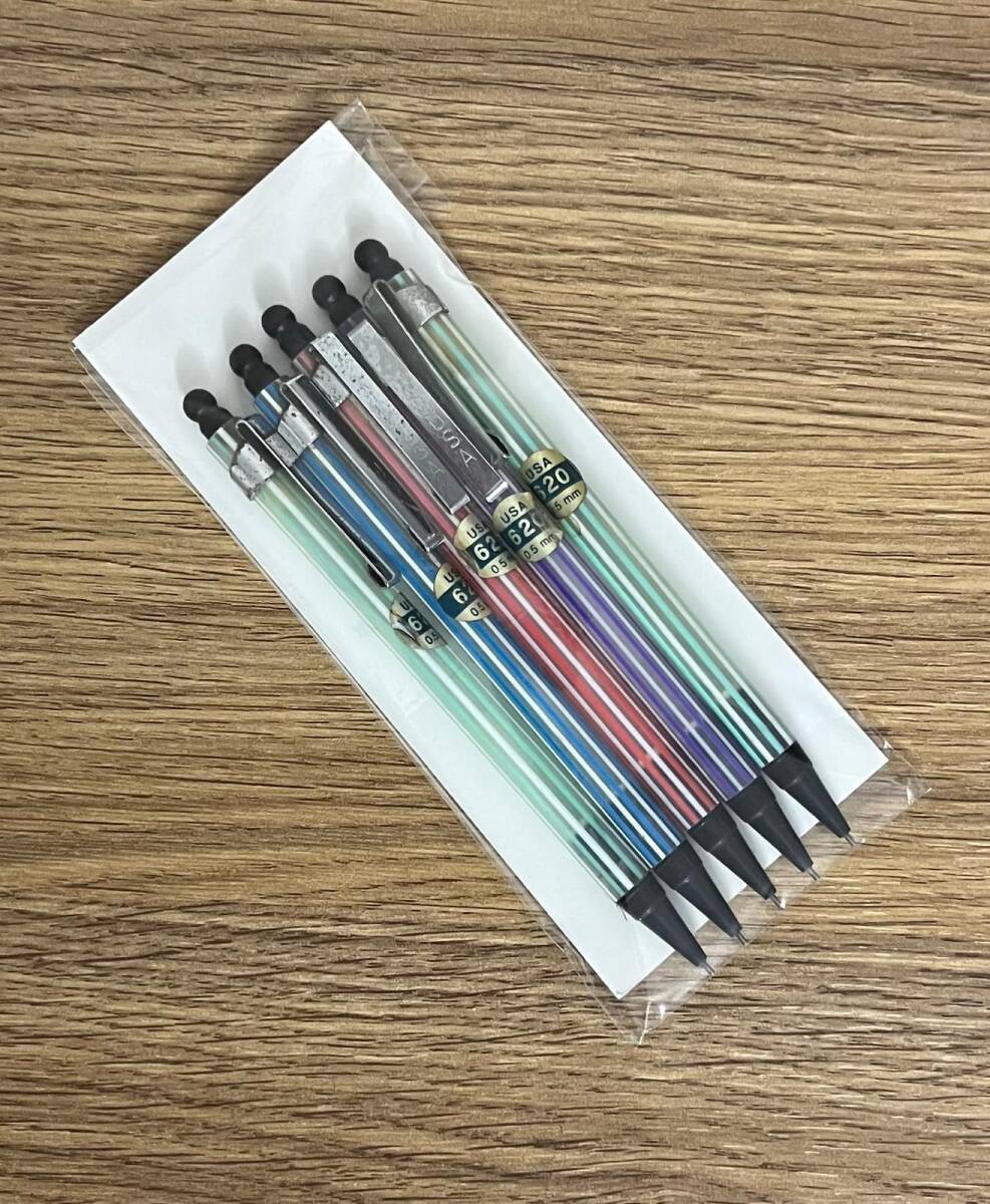 Vintage USA 626 0,5 Beş Adet Farklı Renk Uçlu Kalem Lotu AOB4914 - 3