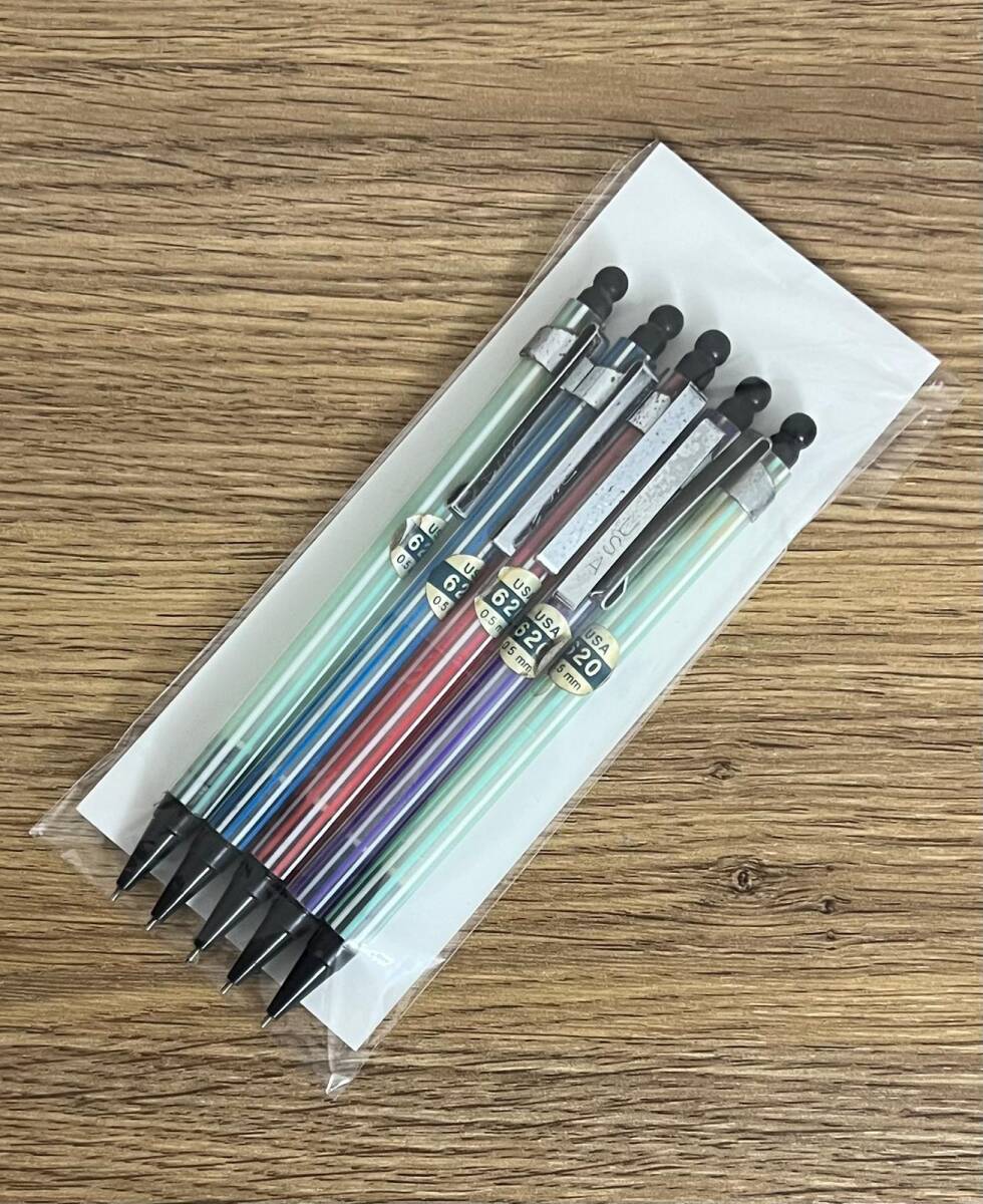 Vintage USA 626 0,5 Beş Adet Farklı Renk Uçlu Kalem Lotu AOB4914 - 2