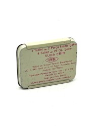Vintage Sakarin Tablet 1940 Dolu Teneke İlaç Kutusu MDL109 (N) - 2