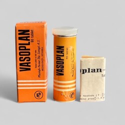 Vintage Vasoplan İlaç Kutusunda Koleksiyonluk Tüketilmez MDL344 - Gökçekoleksiyon