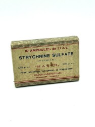 Vintage Strychnıne Sulfate Ampul İlaç Kutusu MDL241 - Gökçekoleksiyon