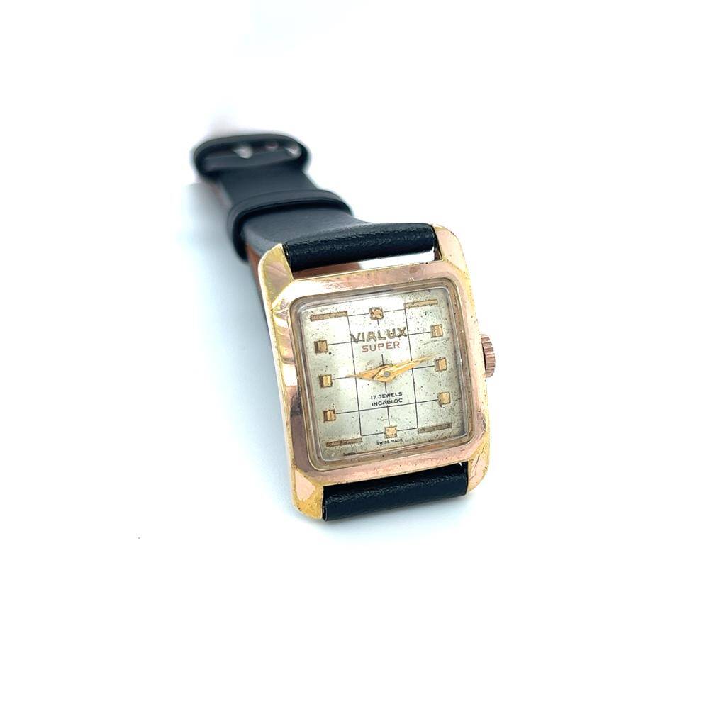 Vintage VIALUX Altın Kaplama Kurmalı Bayan Kol Saati EBY324 - 5