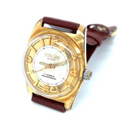Vintage VIALUX Altın Kaplama Kurmalı Kol Saati EBY309 - 4
