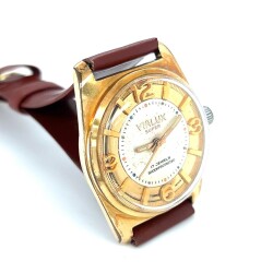Vintage VIALUX Altın Kaplama Kurmalı Kol Saati EBY309 - 2