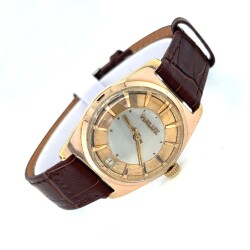 Vintage VIALUX Altın Kaplama Kurmalı Unisex Kol Saati EBY287 - Gökçekoleksiyon