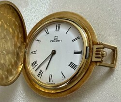 Vintage ZENİTH 18 Ayar Altın Kurmalı Cep Saati EBY6065 - 1