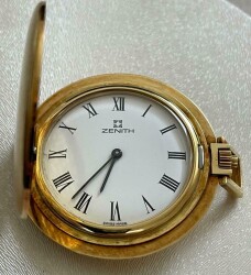Vintage ZENİTH 18 Ayar Altın Kurmalı Cep Saati EBY6065 - 2